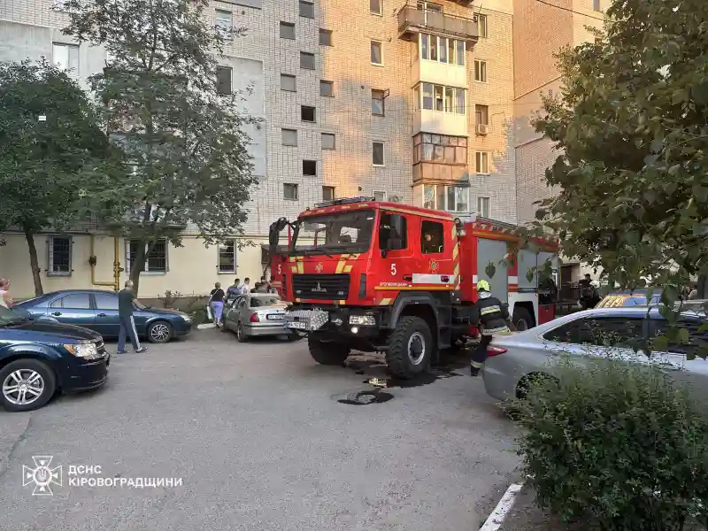 У Кропивницькому рятувальники ліквідували пожежу у квартирі дев’ятиповерхівки