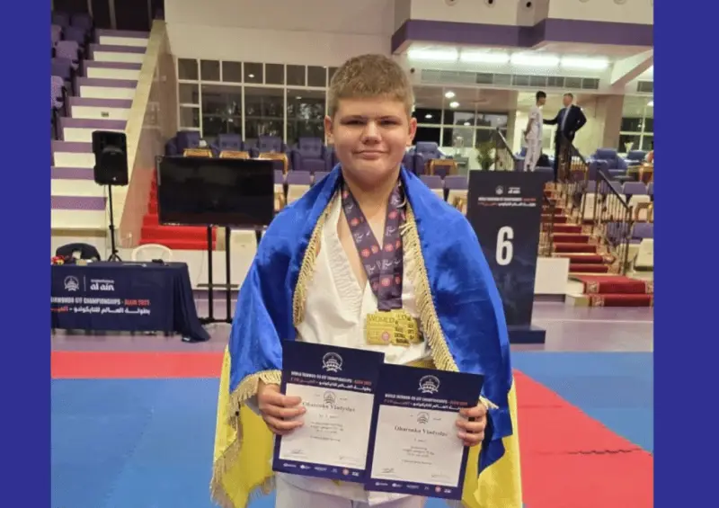 Юний боєць з Кіровоградщини здобув світове золото з таеквон-до